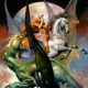 fantasy obrázky draků, elfů, bytostí, víl a hrdinů - odešli jako pohlednice pohlednice elektronické
